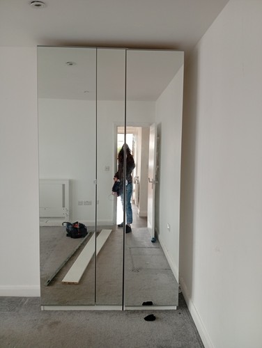 Ikea pax wardrobe - wardrobe, white